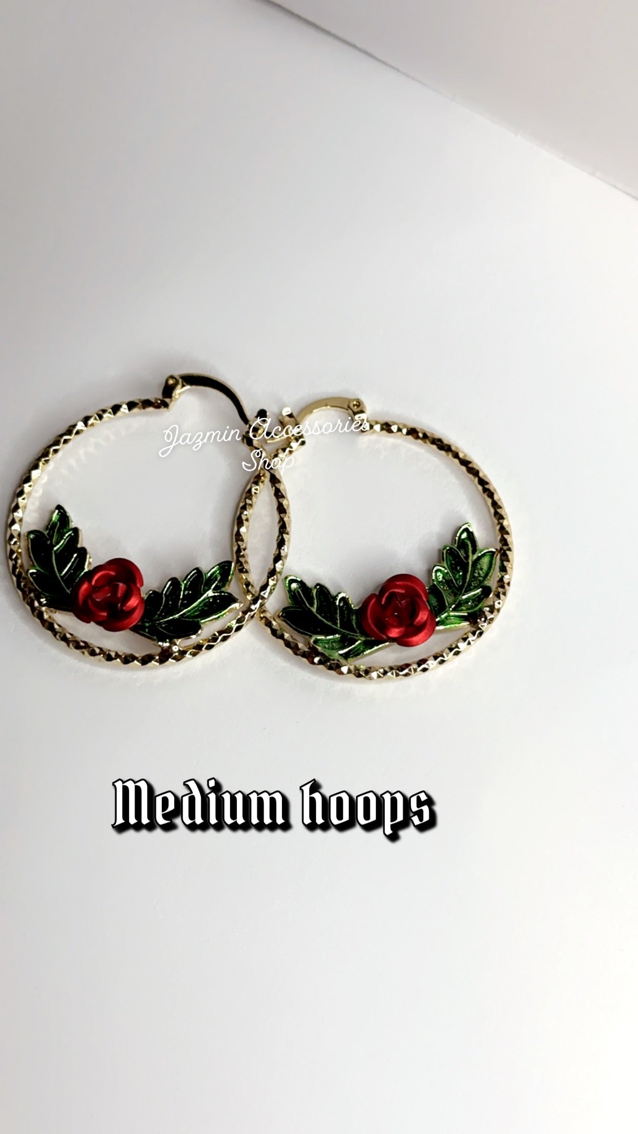 Medium Rose Hoops