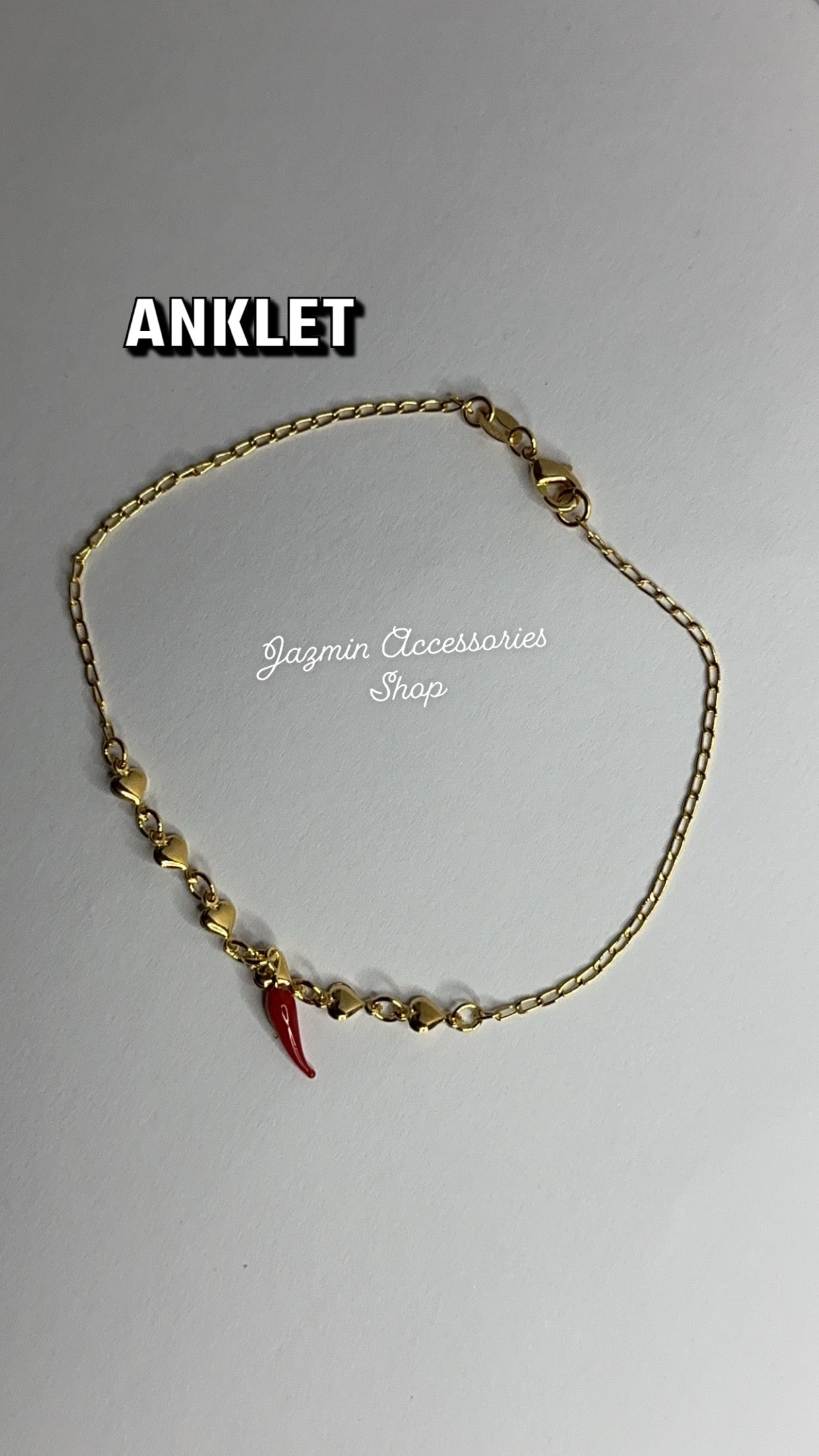 Chilli good luck Anklet